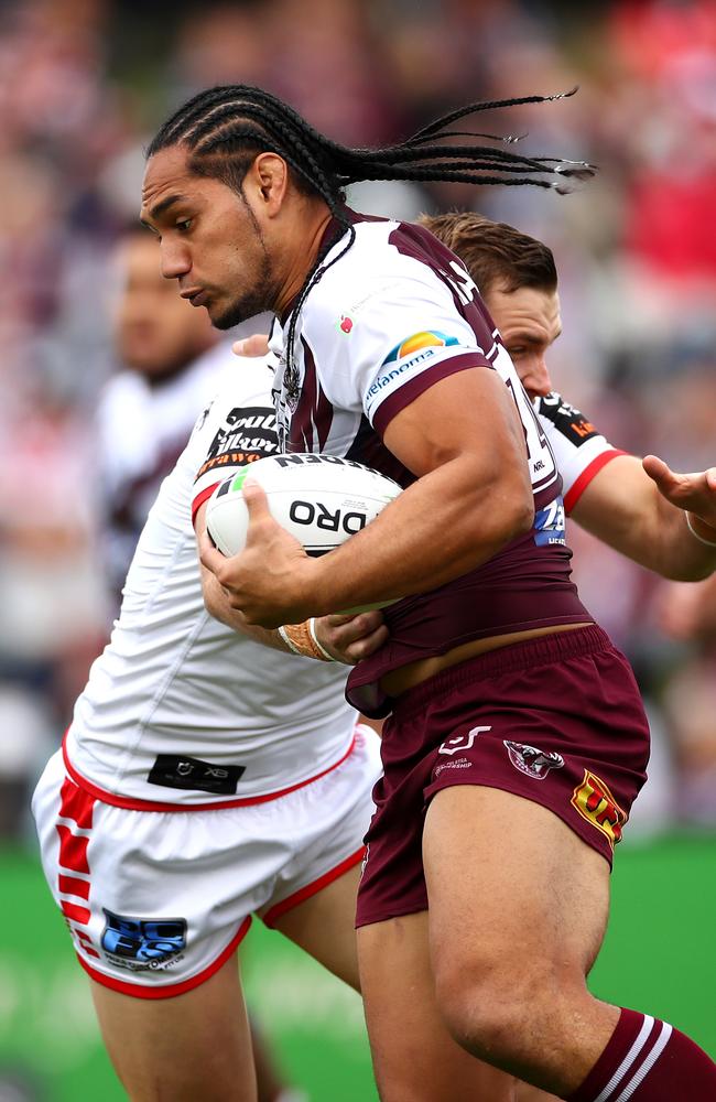 Marty Taupau put in a typically strong performance. Picture: Cameron Spencer