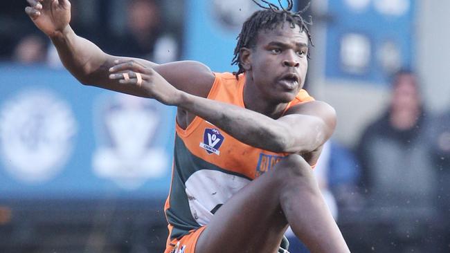 Geelong West’s Emmanuel Ajang is very versatile. Picture: Mark Wilson