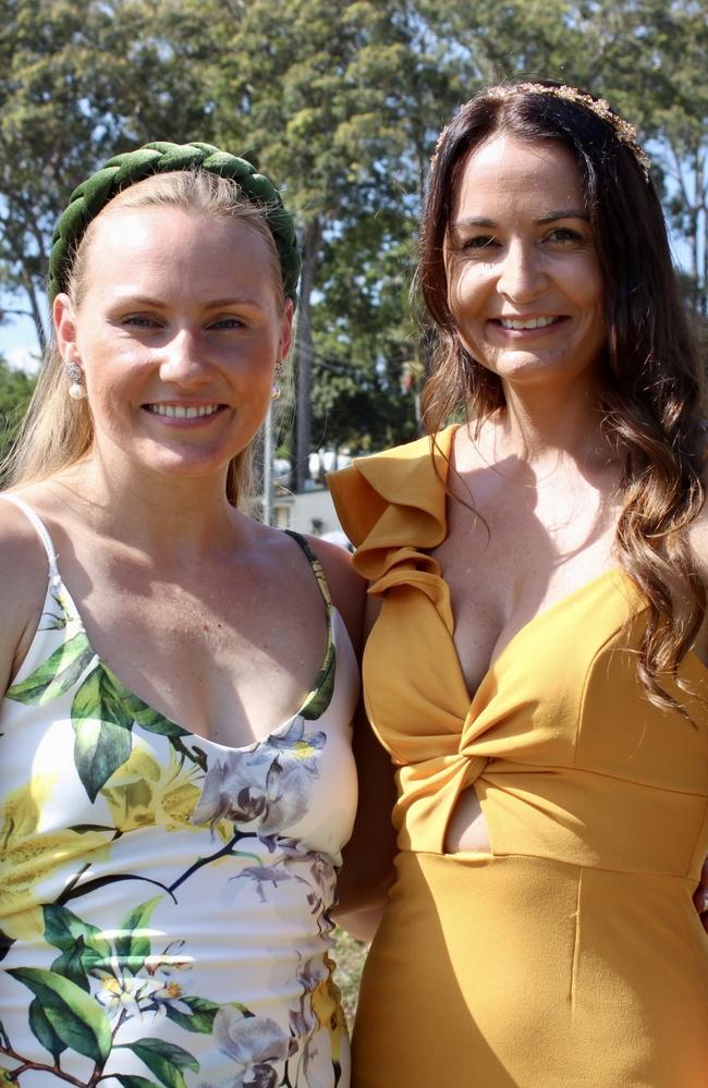 Hilarie Legg and Naomi Kenny at the Noosa Polo and Provedores on October 14, 2023.