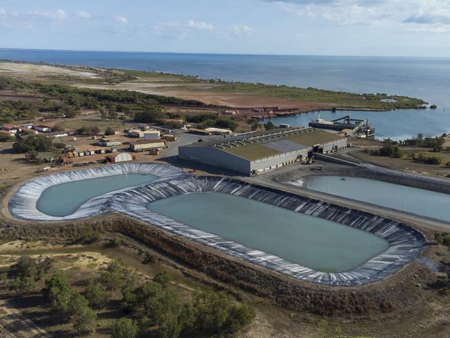 The Bing Bong Loading Facility is located on the Southern end of the Gulf, 120km north of MRMâs mine site andprocessing plant. Picture: Supplied