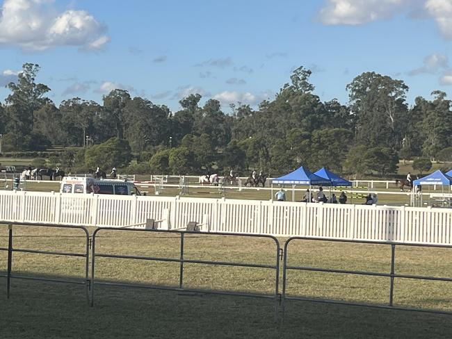 The showjumping at the Fraser Coast Show.