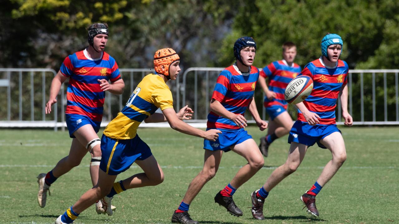 Downlands 15A vs TGS 15A. 2024 O'Callaghan Cup day at Downlands College. Photo by Nev Madsen