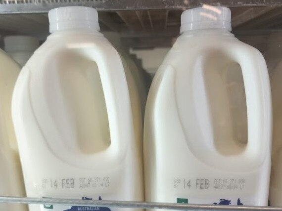 Coles has switched out coloured milk caps for clear ones, joining an eco-friendly trend that is emerging in supermarkets across the world. Picture: NewsWire