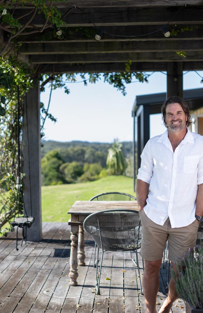 Pat Rafter at home.