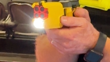 A police officer has been charged after he deployed a taser during an arrest in Seymour.