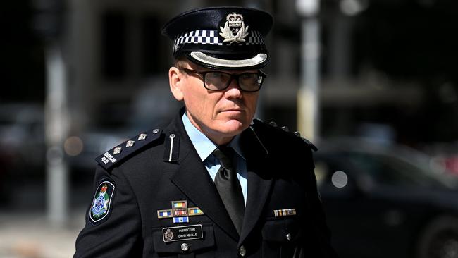 Queensland Police Inspector David Neville told a public inquiry he was repeatedly assured the chance of finding new evidence when testing below the threshold was very low​. Picture: NCA NewsWire / Dan Peled