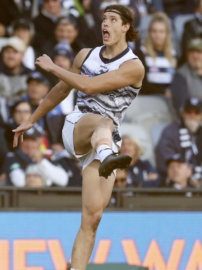 Shannon Neale in his lone AFL appearance this year. Picture: Martin Keep/Getty Images