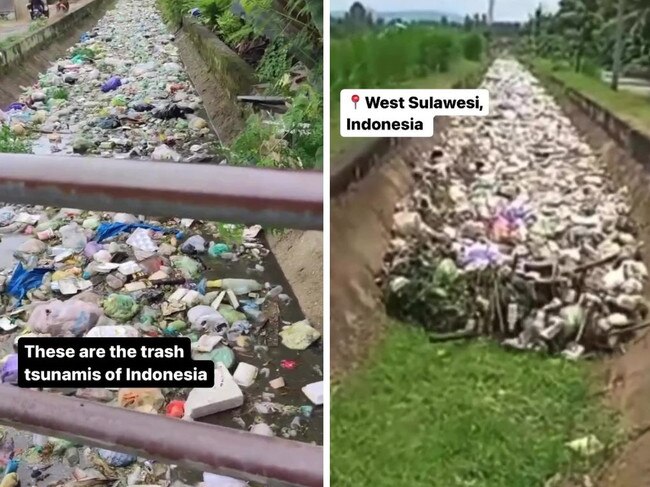 Trash tsunami bali. Picture: Instagram