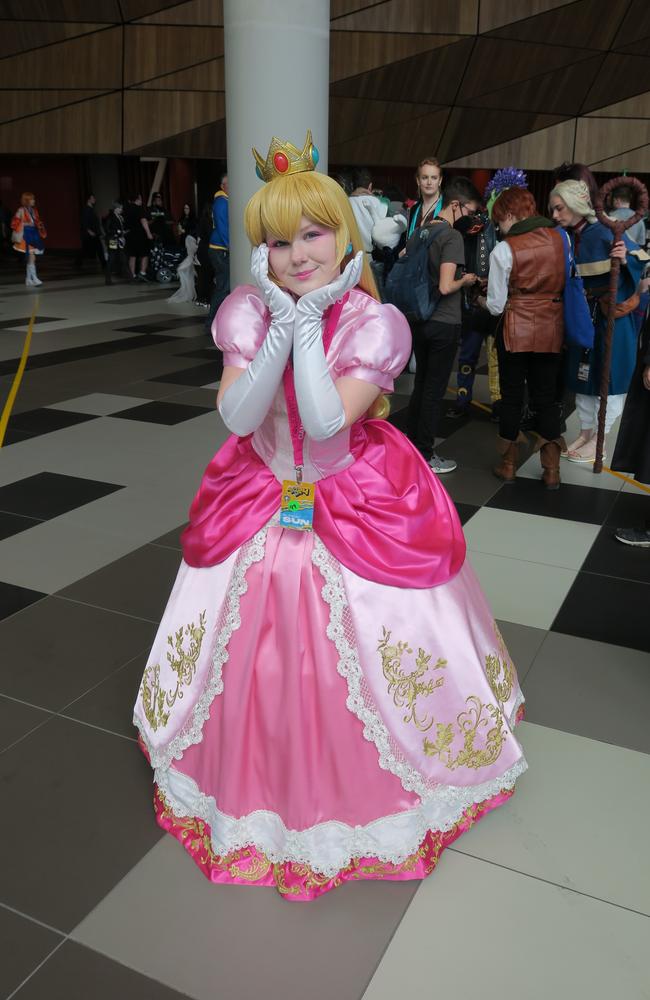 Princess Peach at the 2024 PAX Aus Convention at the Melbourne Convention and Exhibition Centre. Picture: Gemma Scerri