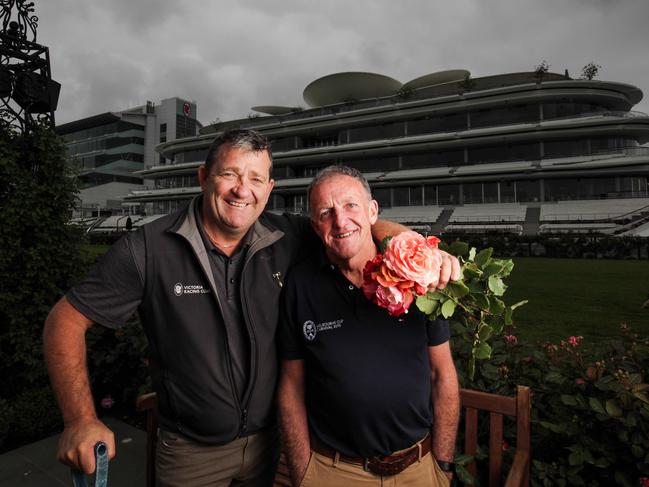 Success Mick Ryan, left, says Terry Freeman has been a father figure. Picture: Nicole Cleary