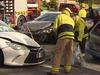 Trio charged after three-car smash in Highbury