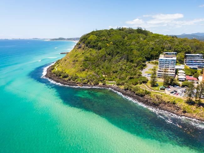 An aerial view of Burleigh Heads. Picture: istock.