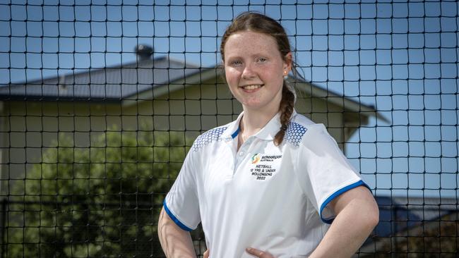 SA netball umpire Lola Shephard is now a 2022 School Sports Awards finalist. Picture: Emma Brasier