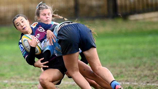 Girls played for the first time at the event. Pic: Jeremy Piper