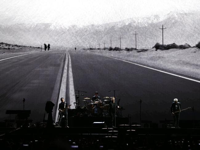 U2 perform at Mt Smart Stadium in Auckland, New Zealand. Picture: Getty