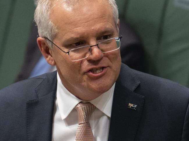 CANBERRA, AUSTRALIA - NewsWire Photos DECEMBER 1st, 2021: Prime Minister of Australia, Scott Morrison during Question Time at Parliament House, Canberra. Picture : NCA NewsWire / Martin Ollman