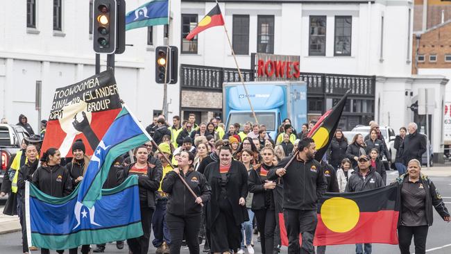 NAIDOC Week march in Toowoomba. Monday, July 4, 2022. Picture: Nev Madsen.