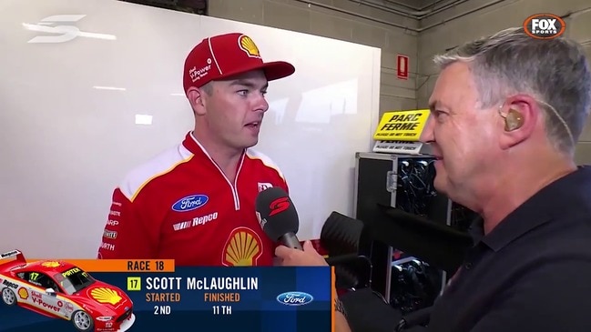 Supercars drama between David Reynolds and Scott McLaughlin