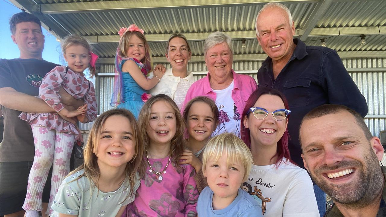 Matthew Reimann (left) with family before passing away last month. Picture: Supplied