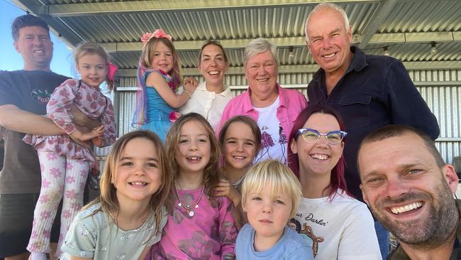 Matthew Reimann (left) with family before passing away last month. Picture: Supplied