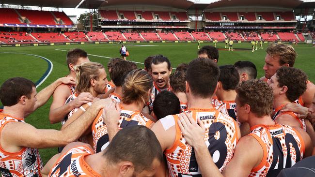 Just 7581 fans watched GWS trounce Gold Coast at GIANTS Stadium. Picture: Getty Images