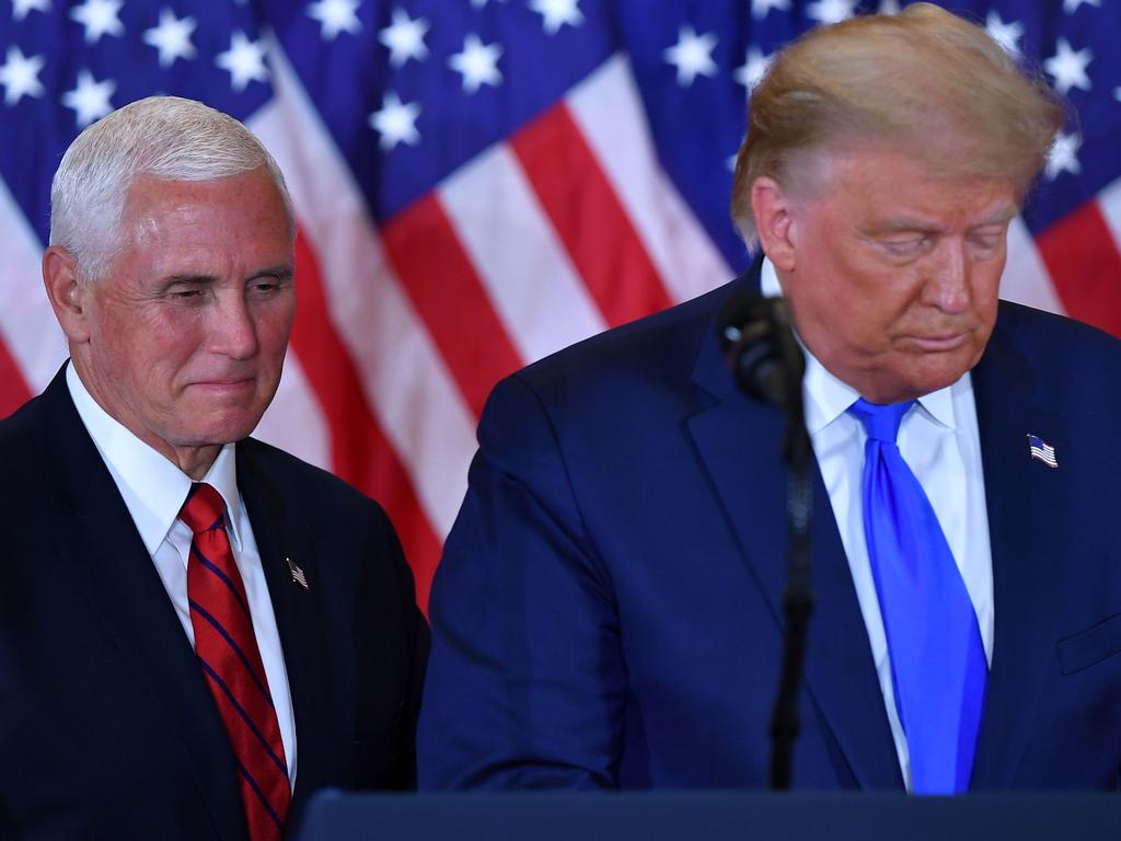 US President Donald Trump and US Vice President Mike Pence have spoken. Picture: AFP