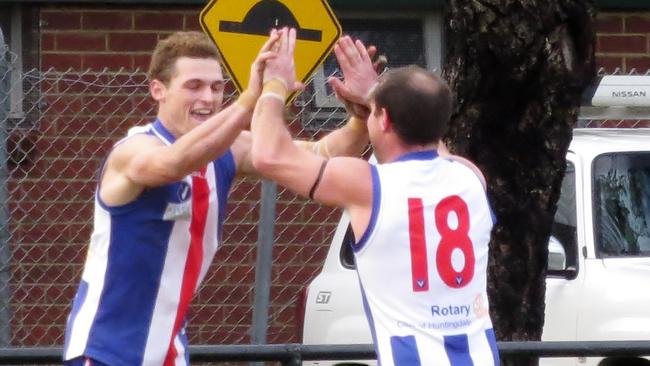 Aaron Cloke kicked his 100th goal of the VAFA season for Oakleigh on Saturday.