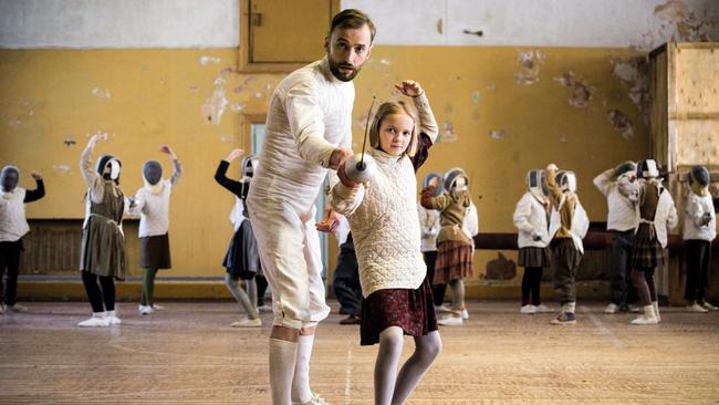 Mart Avandi as fencing teacher Nelis in The Fencer, an Estonian film based on a true strory.