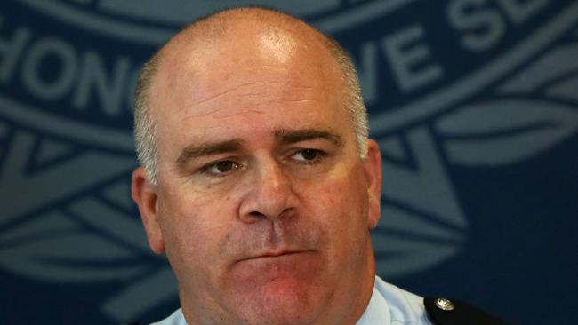 Top cop Brian Codd on speeding motorists in the wake of Sunday’s fatal Gold Coast head-on: “We get whinges when people get a fine or are stopped but we are not stepping back, we are losing too many people, its too tragic to stop.” Picture: NIGEL HALLETT