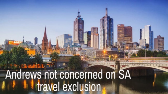 Andrews not concerned on SA travel exclusion