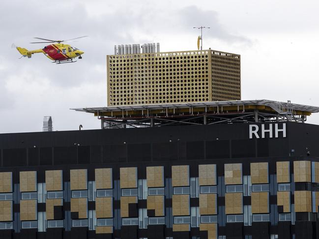 A Covid-positive woman is being assessed at the Royal Hobart Hospital. Picture Chris Kidd