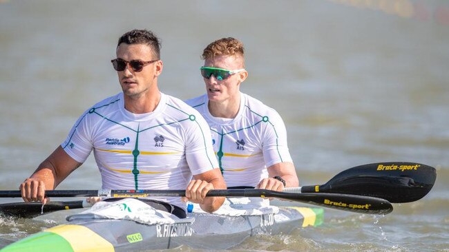 Jordan Wood (R) - K2 - 200m, K4 1000m. © Copyright photo Steve McArthur / Paddle Australia