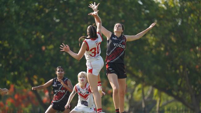 The Tiwi Bombers will take on the Waratah women in Round 14 of the 2022-23 NTFL season. Picture: Courtney McCabe / AFLNT Media