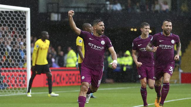 Manchester City's Sergio Aguero.