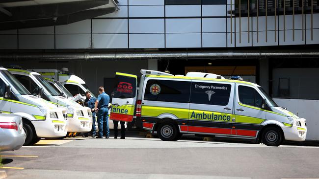 Ambulance ramping at Cairns Hospital is not uncommon with an emergency department bursting at the seams. PICTURE: STEWART McLEAN