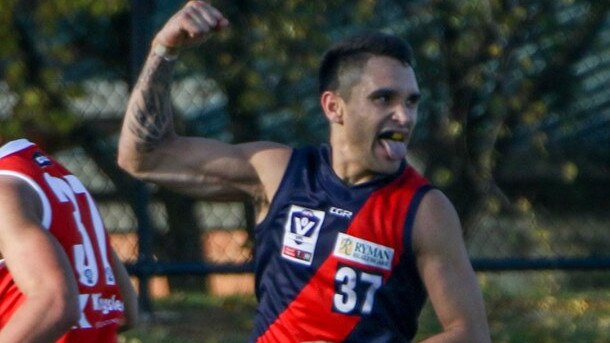 Hedley Smith in action for Coburg. Picture: Eleanor Armstrong