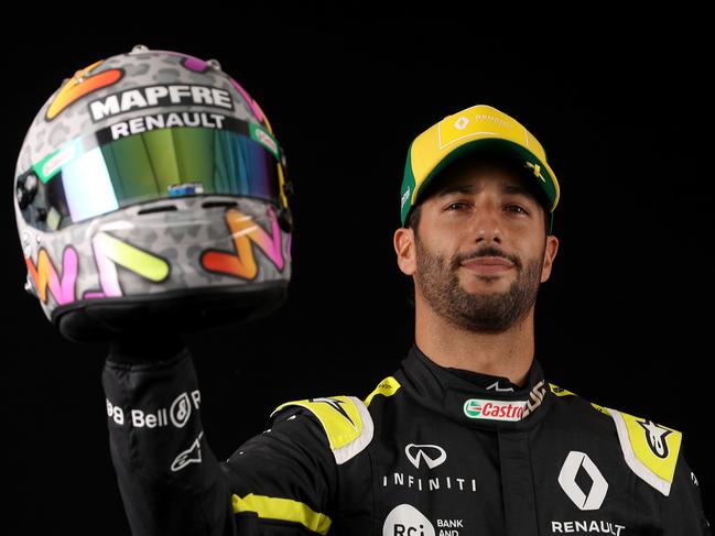 Daniel Ricciardo says training hard is his medicine right now. Picture: Robert Cianflone/Getty Images