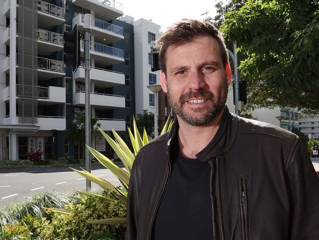 Investor Ryan Kerr is selling his unit in the SOHO building, South Brisbane. Picture: Liam Kidston