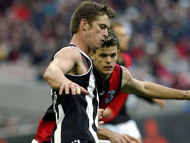 Mark McGough won an Anzac Medal in just his second game. Picture: Colleen Petch 