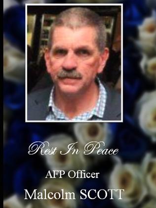 Tributes have poured in online for AFP officer Malcolm Scott.