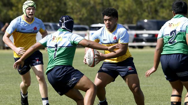 Hasani Bloomfield from U15 trials last month played out in extreme heat.