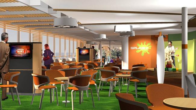 Artist's impressions of the Spirit of Tasmania refurbishment - Family Lounge.