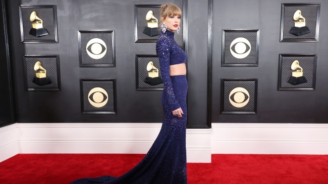 Taylor Swift arrives at the 65th Grammy Awards. Picture: Allen J. Schaben / Los Angeles Times via Getty Images