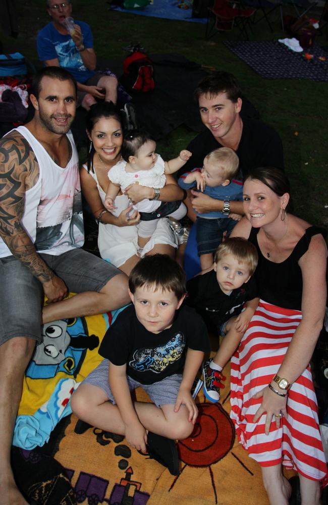 The Foley and Heath families celebrate new years eve in 2011. Picture: Cade Mooney