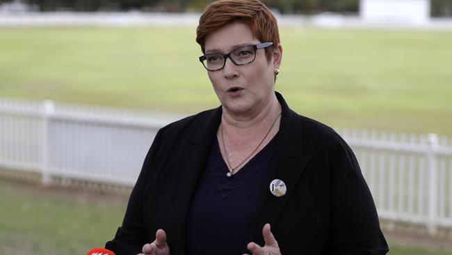 Foreign Minister Marise Payne. Picture: AP