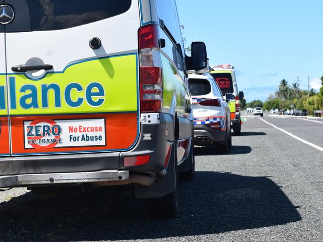 Queensland Fire and Emergency Services, police and ambulance crews were at the scene of a house fire at Gable St, East Mackay on Friday April 17. Photo: Zizi Averill. Generic