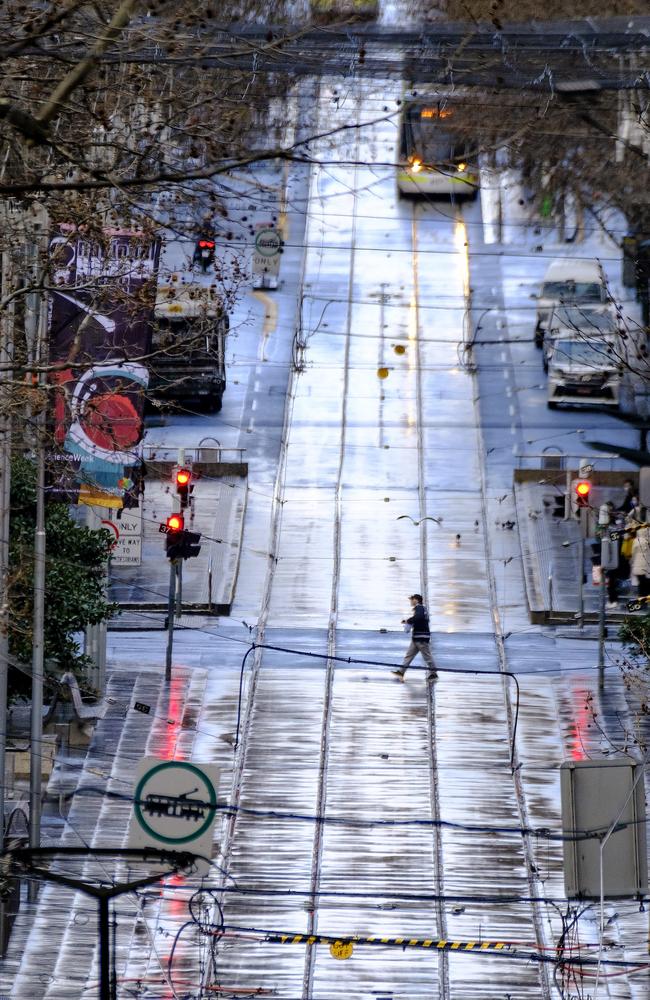 Bourke Street Mall. Picture: Luis Ascui