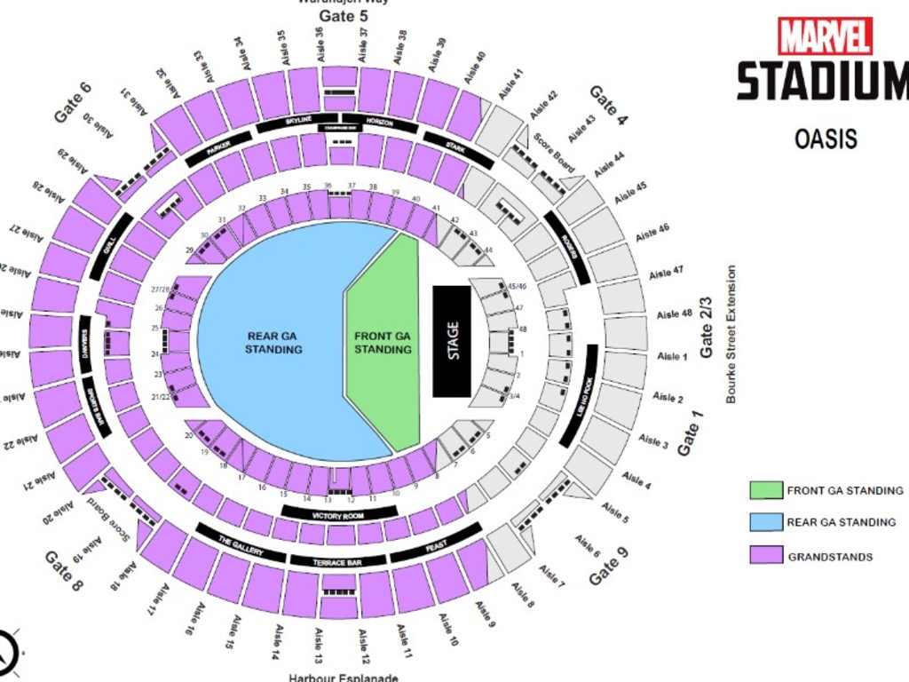 The band will perform two nights at Marvel Stadium in Melbourne. Picture: Ticketmaster.