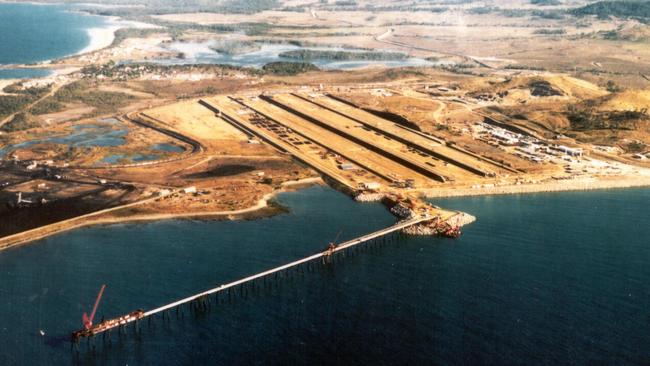 Historical photo of Dalrymple Bay Coal Terminal, which will soon undergo a million dollar expansion. Picture: Contributed