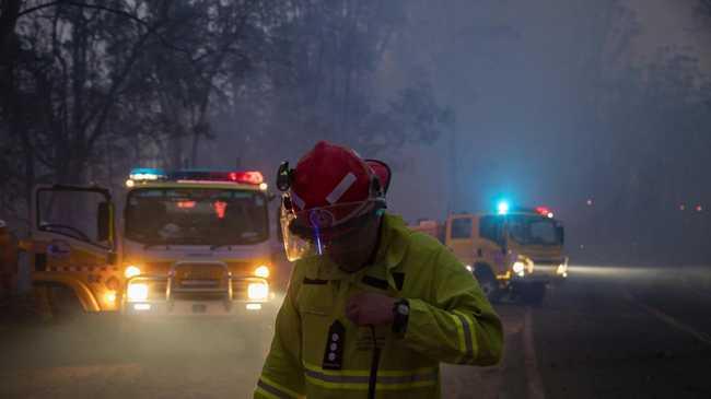 Queensland Fire and Emergency Services capture scenes from the Pechey bushfire.